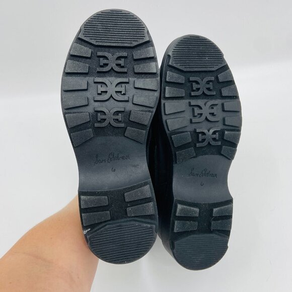 SAM EDELMAN Carlton Black Patent Leather Snow Boots Size 6 - Picture 8 of 9